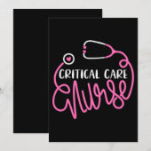 Kritieke zorgverpleegkundige Logo RN Kritieke zorg Kaart (Voorkant / Achterkant)