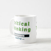 Kritisch Denken Koffiemok (Voorkant links)
