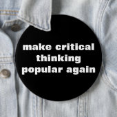 Kritisch denken opnieuw populair maken ronde button 6,0 cm (In situ)