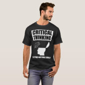 Kritisch denken over het andere nationale tekort t-shirt (Voorkant volledig)