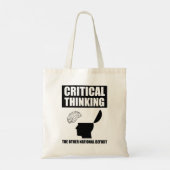 Kritisch denken over het andere nationale tekort tote bag (Achterkant)