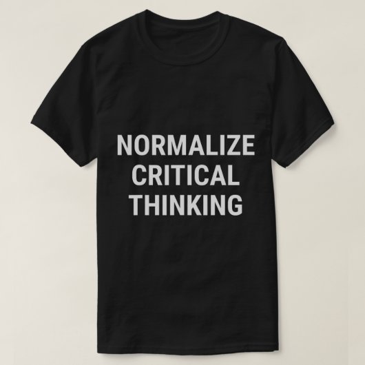 Kritisch denken over Libertarian Conservati normal T-shirt (Design voorkant)