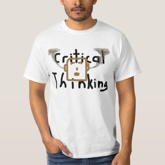 Kritisch denken t-shirt (Voorkant)