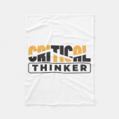 Kritische denker denk voor jezelf fleece deken (Voorkant)