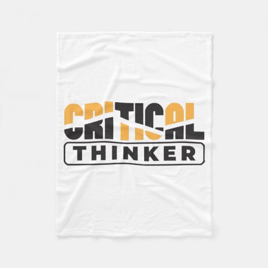 Kritische denker denk voor jezelf fleece deken (Voorkant)