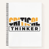 Kritische denker denk voor jezelf notitieboek (Voorkant)