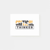 Kritische denker denk voor jezelf post-it® notes (Voorkant)