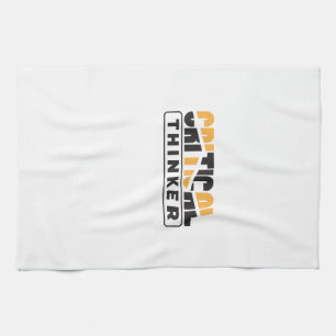 Kritische denker denk voor jezelf theedoek