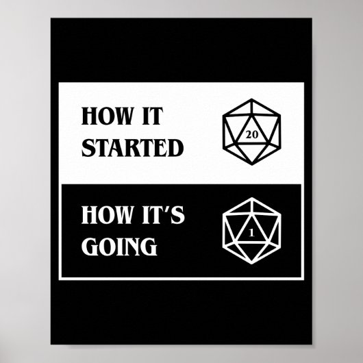 Kritische mislukking D20-staart Hoe het goed gaat Poster (Voorkant)