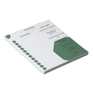 Kritische zorg Verpleegkundige Shift Planner Groen Notitieblok