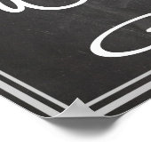 Kritischrijfbord Foto Rekwisiet Poster (Hoek)