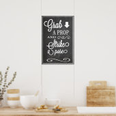 Kritischrijfbord Foto Rekwisiet Poster (Keuken)