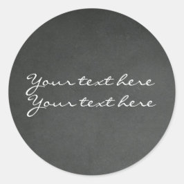 Kritischrijfbordkrijt op maat gemaakte feestfavori ronde sticker