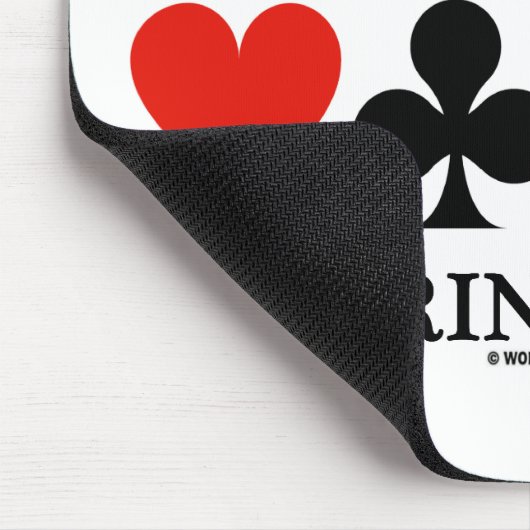 Kritiseer nooit uw Partner tijdens Spel (Brug) Muismat (Hoek)