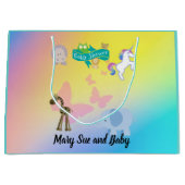 Kritters en Vlinders Baby Shower Groot Cadeaudoosj Groot Cadeauzakje (Voorkant)