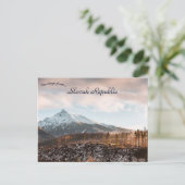 Krivan Mountain in de Hoge Tatra Slowakije Briefkaart (Staand voorkant)
