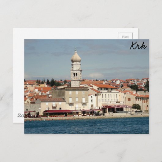 Krk, Kroatië Briefkaart (Voorkant / Achterkant)