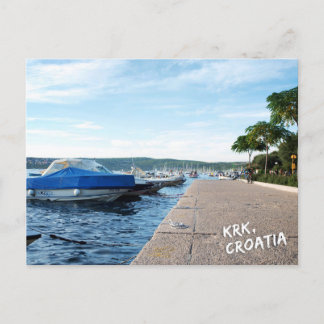Krk, uitzicht briefkaart Kroatië