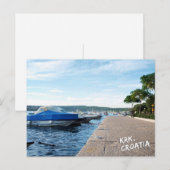 Krk, uitzicht briefkaart Kroatië (Voorkant / Achterkant)