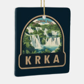 Krka Nationaal Park Kroatië Travel Art Keramisch Ornament (Rechts)