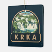 Krka Nationaal Park Kroatië Travel Art Keramisch Ornament (Links)