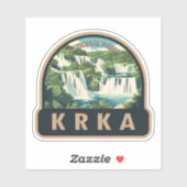 Krka Nationaal Park Kroatië Travel Art Sticker (Vel)