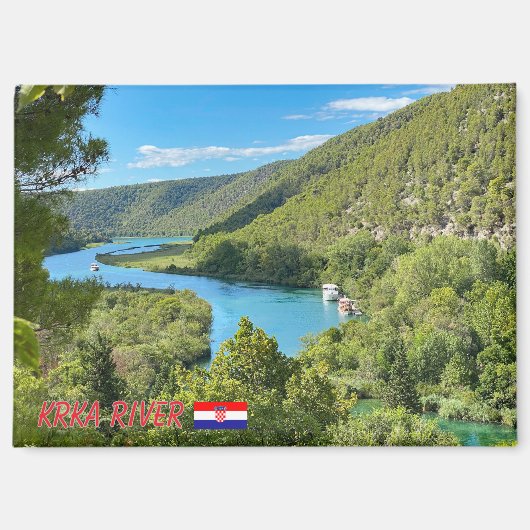 Krka rivier in Kroatië, reizen Magneet (Voorkant)