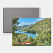 Krka rivier in Kroatië, reizen Magneet (Voorkant / Achterkant)