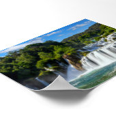 Krka waterfall in Croatia Poster (Hoek)
