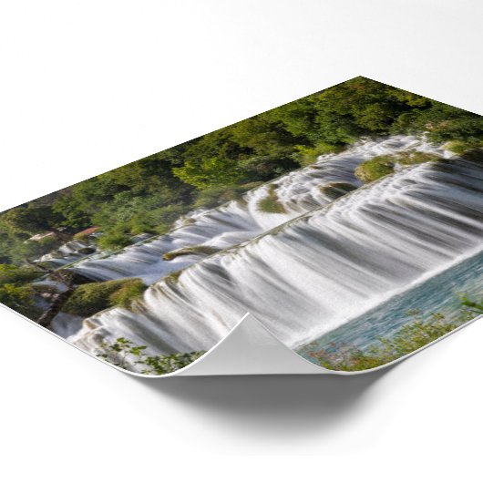 Krka waterfall poster (Hoek)