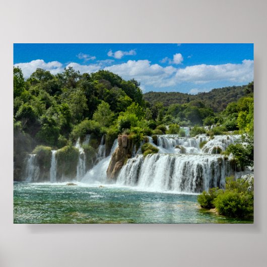Krka waterfall poster (Voorkant)