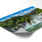 Krka-waterval Poster (Hoek)