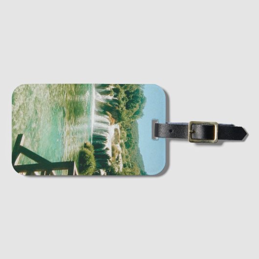 Krka Watervallen - Nationaal Park Krka - Kroatië Bagagelabel (Voorkant (horizontaal))