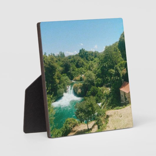 Krka Watervallen - Nationaal Park Krka - Kroatië Fotoplaat (Voorkant)