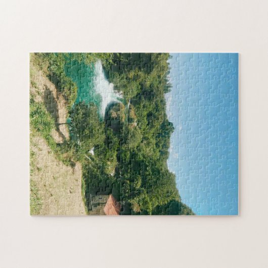 Krka Watervallen - Nationaal Park Krka - Kroatië Legpuzzel (Horizontaal)