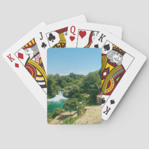 Krka Watervallen - Nationaal Park Krka - Kroatië Pokerkaarten