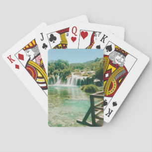 Krka Watervallen - Nationaal Park Krka - Kroatië Pokerkaarten