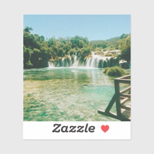 Krka Watervallen - Nationaal Park Krka - Kroatië Sticker (Vel)
