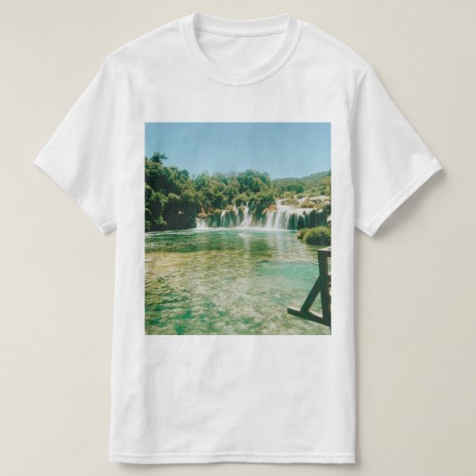 Krka Watervallen - Nationaal Park Krka - Kroatië T-shirt (Design voorkant)
