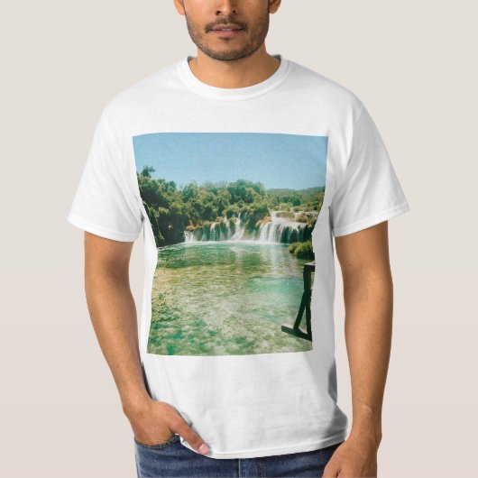 Krka Watervallen - Nationaal Park Krka - Kroatië T-shirt (Voorkant)