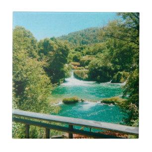 Krka Watervallen - Nationaal Park Krka - Kroatië Tegeltje