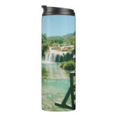 Krka Watervallen - Nationaal Park Krka - Kroatië Thermosbeker (Geroteerd rechts)