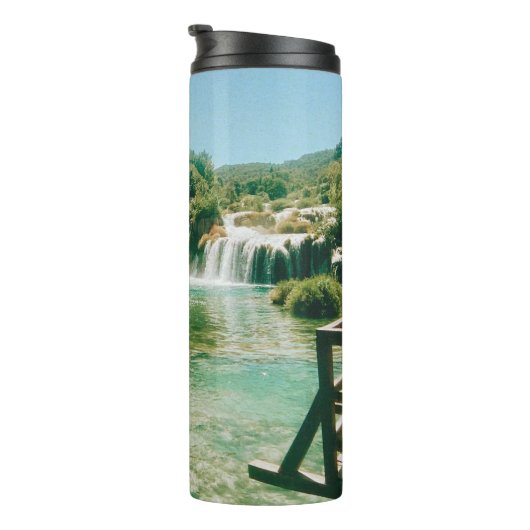 Krka Watervallen - Nationaal Park Krka - Kroatië Thermosbeker (Geroteerd rechts)