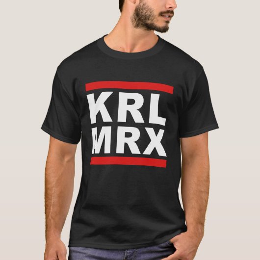 KRL MRX Karl Marx Communisme Activisme T-shirt (Voorkant)
