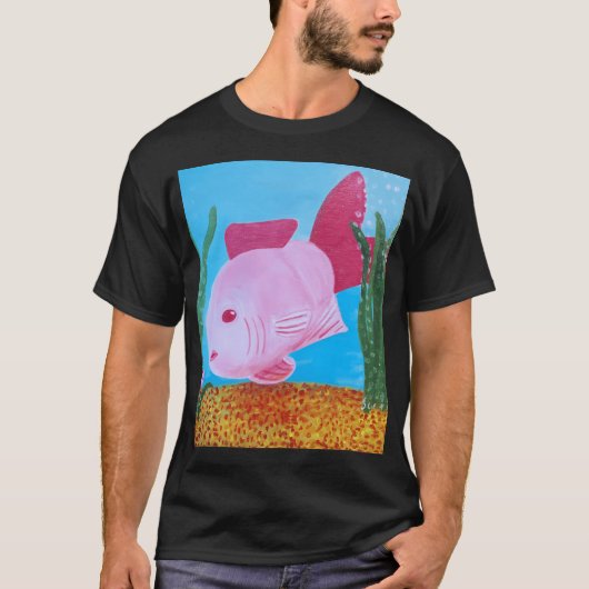 Kroaanvis Roze T-shirt (Voorkant)