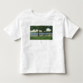 Kroaten aan de Beach en het Park aan de Chautauqua Kinder Shirts (Voorkant)