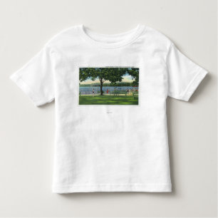 Kroaten aan de Beach en het Park aan de Chautauqua Kinder Shirts