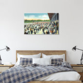 Kroaten bij Saratoga Race Track & Clubhouse Canvas Afdruk (Insitu (Slaapkamer))