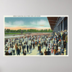 Kroaten bij Saratoga Race Track & Clubhouse Poster