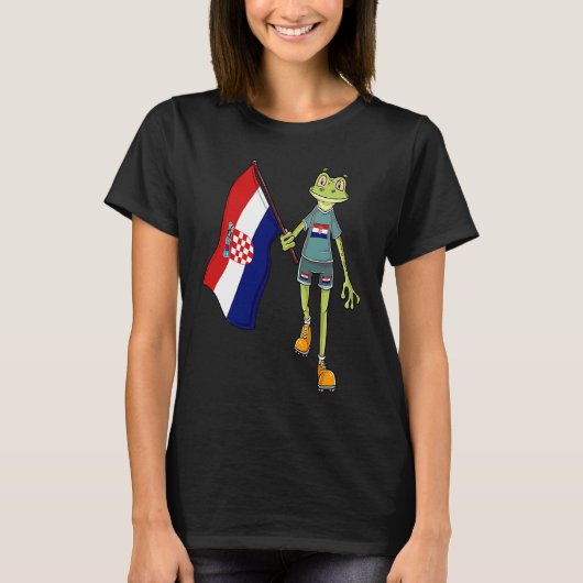 Kroaten Fan Frog T-shirt (Voorkant)